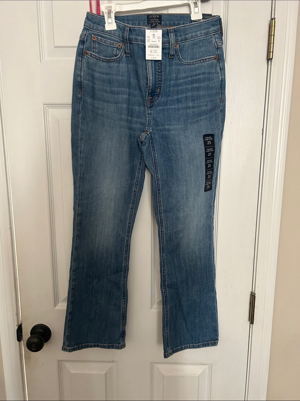 J. Crew Mid-Rise Flare Crop
